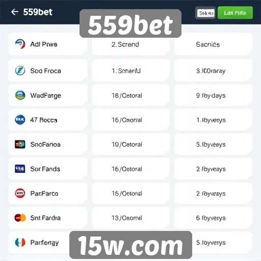 Métodos de pagamento suportados pelo 559bet